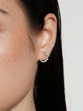 S925 Sterling Silver Moissanite Moon & Comet Stud Earrings